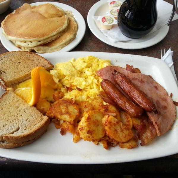 Big breakfast is definitely the best value for money. Pancakes and home fries are really good but the eggs leave something to be desired.