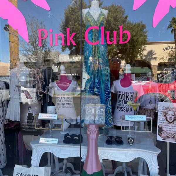 Pink Club Clothing Store in Palm Desert