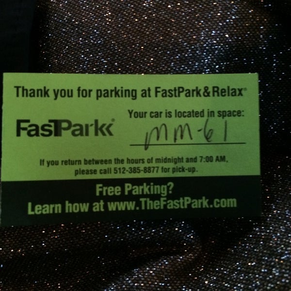 Take a photo of your green parking spot location card in case you lose it.