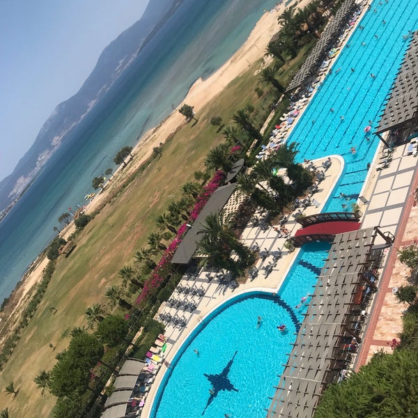 Photo taken at Venosa Beach-Resort &amp; Spa by Ahmet U. on 8/4/2019