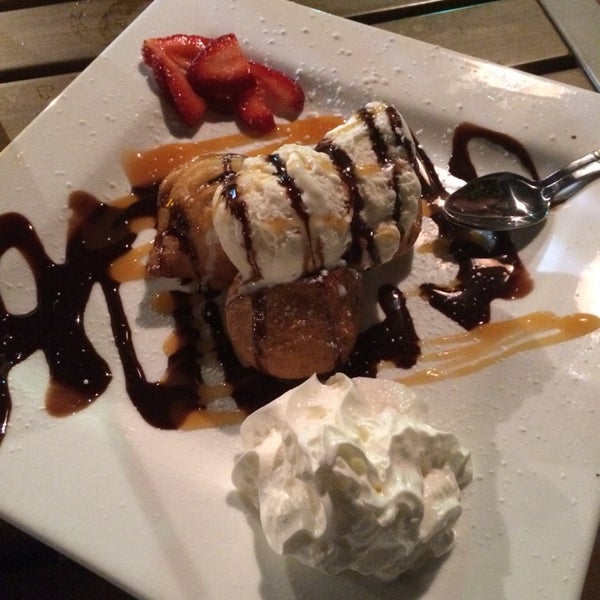 Features outdoor as well as patio seating. Try the Fried Oreos!