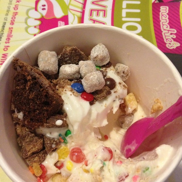 Photo taken at Menchies by Courtney D. on 4/2/2013