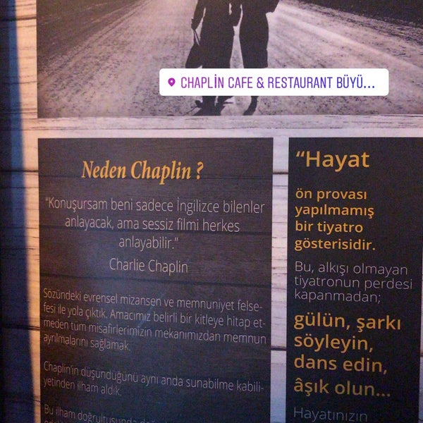 Foto diambil di Chaplin Cafe &amp; Restaurant oleh T.Sevinç pada 6/6/2019