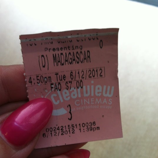 Photo taken at First and 62nd Clearview Cinemas by Tania G. on 6/12/2012