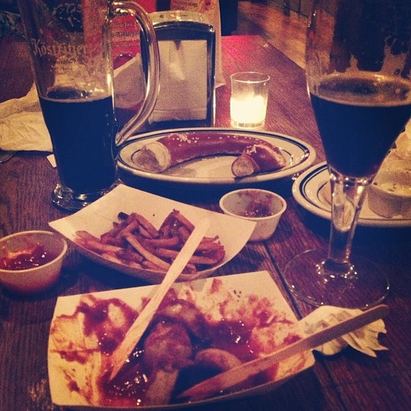 Photo taken at Wechsler&#39;s Currywurst by Lindsay W. on 5/23/2013