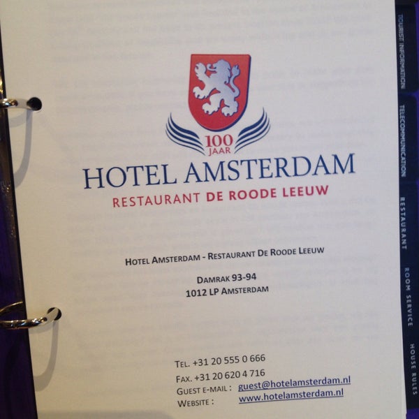 Photo prise au Hotel Amsterdam De Roode Leeuw par Lourdes M. le1/4/2015