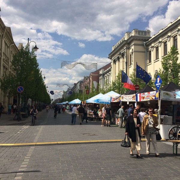 Photo taken at Gediminas Avenue by Evgeniya E. on 5/8/2016