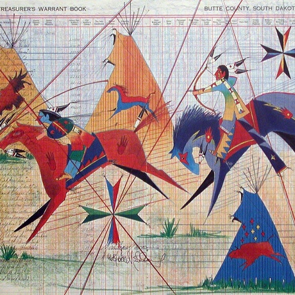 Ledger art is a term for Plains Indian narrative drawing or painting on paper or cloth.
