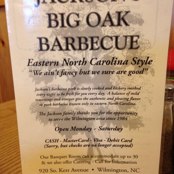 Jackson big oak bbq online