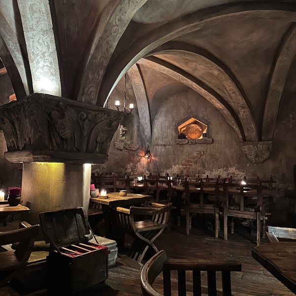 8/14/2023에 Nastya S.님이 Rozengrāls | Authentic Medieval Restaurant에서 찍은 사진