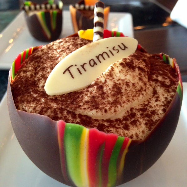 Edible tiramisu cup = Our favorite desert!
