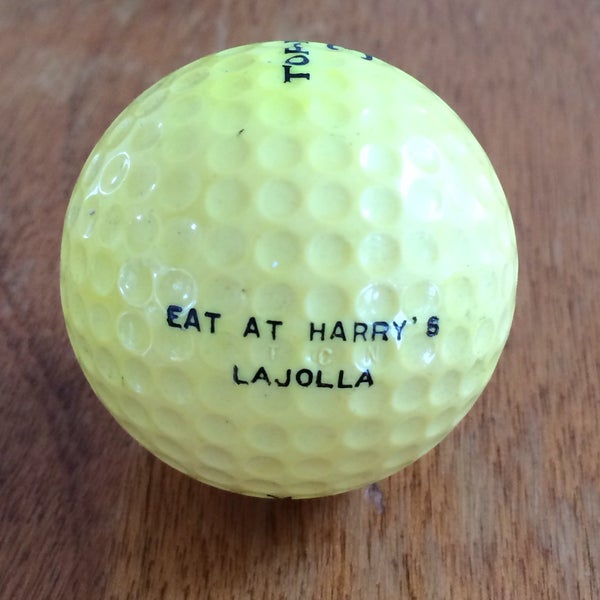 Our Dad, Harry was an amazing athlete & coach. He was an avid golfer & shared his skill & enthusiasm with many.These "eat at harry's" golf balls that he handed out regularly showed his sense of humor!