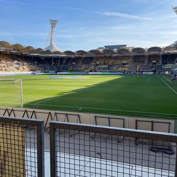 Photo taken at Parkstad Limburg Stadion by R. J. on 5/14/2022
