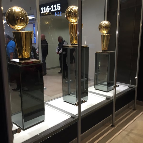 Spurs Larry O'Brien Trophies Display - San Antonio, TX