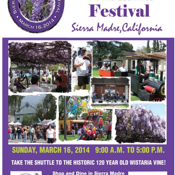 Photo taken at Sierra Madre Wistaria Festival by Sierra Madre Wistaria Festival on 3/16/2014