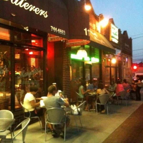 Come and sit outside at Marzullos, over 40 seats outside w/ table service.