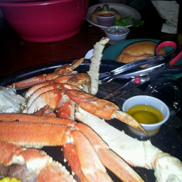 Photo taken at Bluewater Seafood - 2920 Spring by Stephanie A. on 4/28/2013