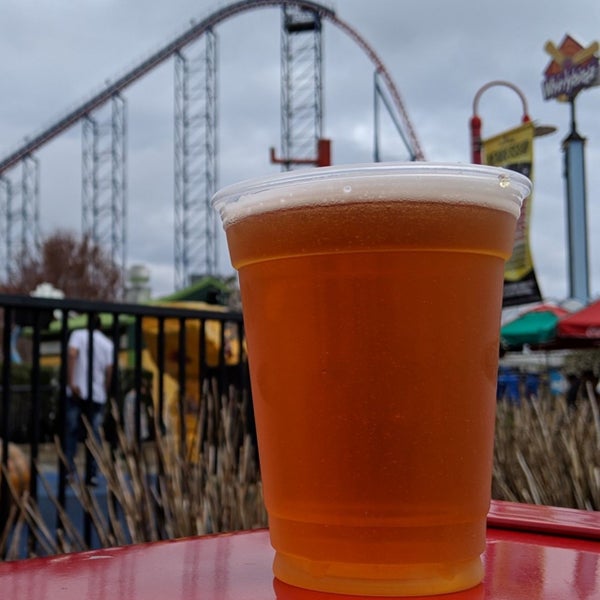 Photo taken at Six Flags New England by Dave D. on 4/21/2019
