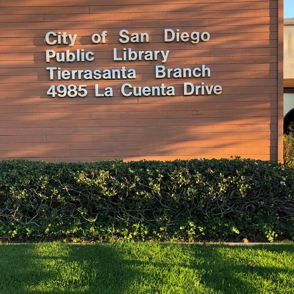 San Diego Public Library Tierrasanta Tierrasanta San Diego, CA