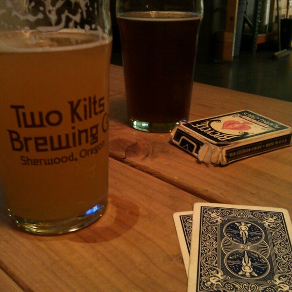 Photo taken at Two Kilts Brewing Co by Mads S. on 4/1/2014