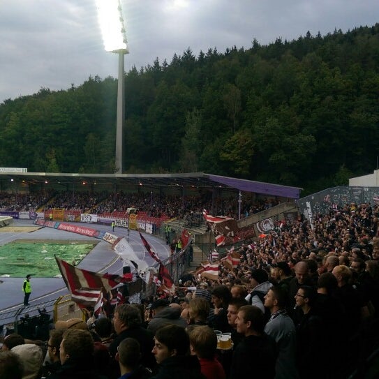 Photo taken at Erzgebirgsstadion by Pierre K. on 9/19/2014