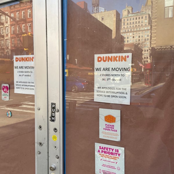 Dunkin' (Now Closed) Rose Hill 355 3rd Ave