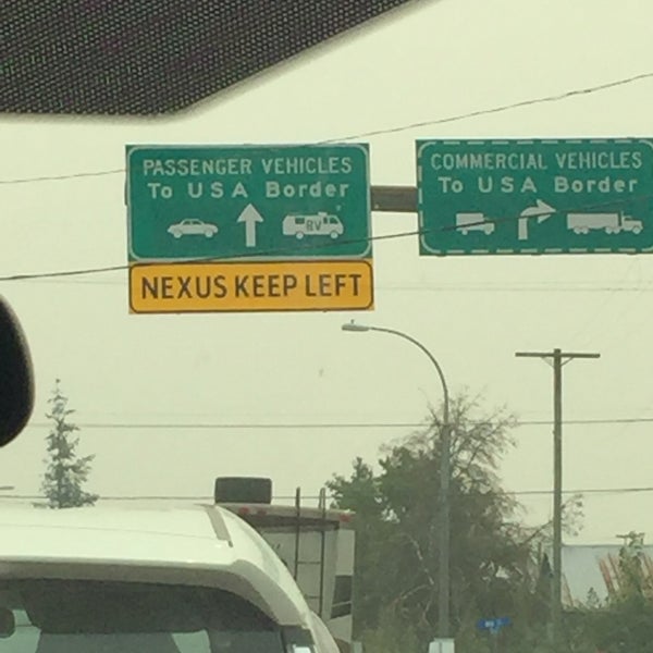 Huntingdon/Sumas Border Crossing Passagem de Fronteira