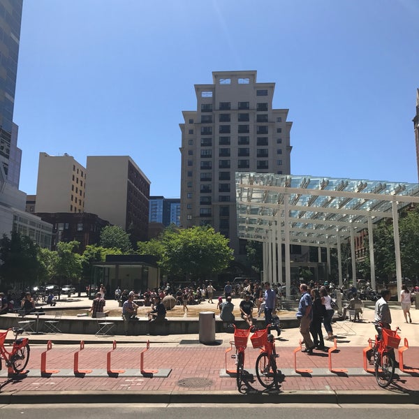 Photo taken at Director Park by Jeri B. on 7/12/2017
