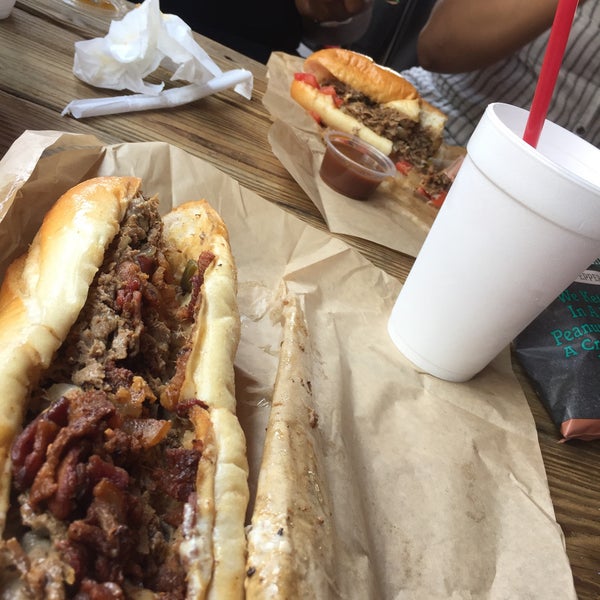 Photo taken at Woody&#39;s Famous CheeseSteaks by S. 〽. on 7/21/2016