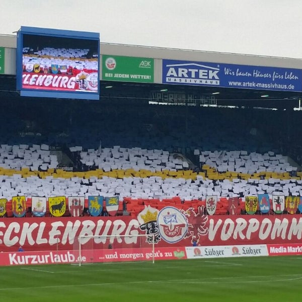 Photo taken at Ostseestadion by rostockgram on 10/15/2016