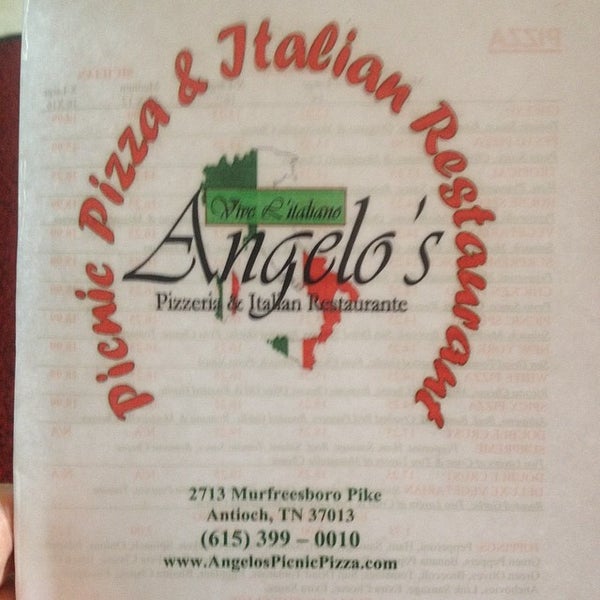 Photo taken at Angelo&#39;s Picnic Pizza by John M. on 4/3/2014