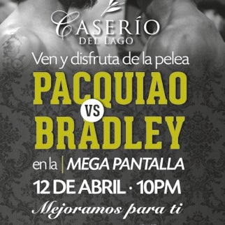El combate más esperado, Manny Pacquiao contra Timothy Bradley. Vívelo en nuestra pantalla gigante este 12 de abril a partir de las 22:00  #xalapa