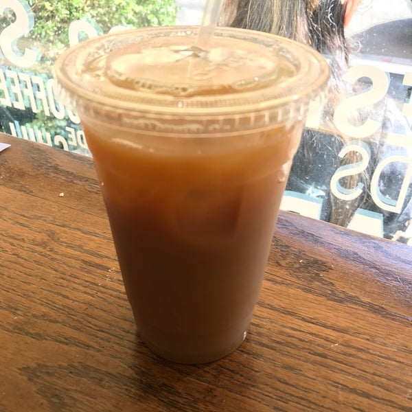 Iced coffee taste like water! It was terrible. The almond iced latte was better. Food looked and smelled good but haven't tried. There's decent seating and a lot of outlets. Wifi Pw: tipthestaff15