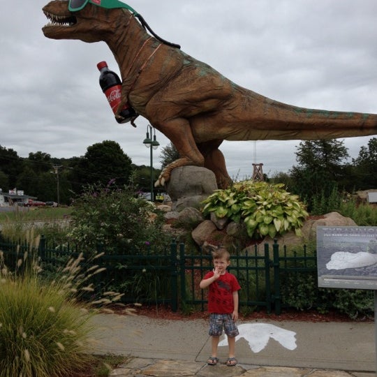 Photo taken at The Dinosaur Place at Nature&#39;s Art Village by Kevin P. on 9/6/2012