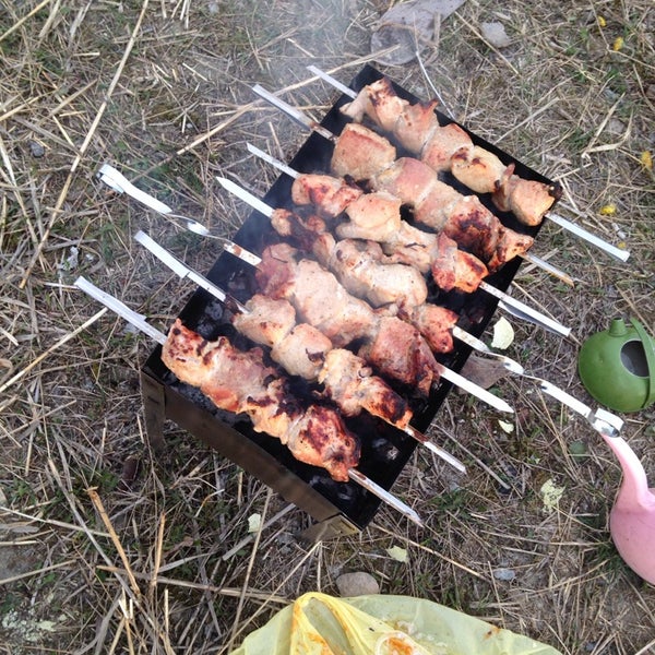 жареный шашлык. мангал на природе. шашлык. шашлыки в марте. шашлыки на даче.