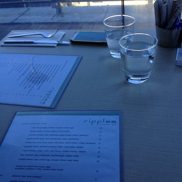 Photo taken at Ripples at Chowder Bay by Lawren on 5/10/2014