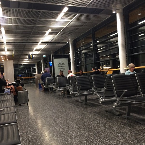Photo taken at Turku Airport (TKU) by Leena Maria H. on 9/7/2018