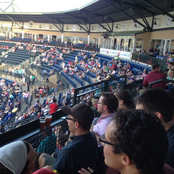 Photo taken at Whitaker Bank Ballpark by Ryan M. on 8/28/2014