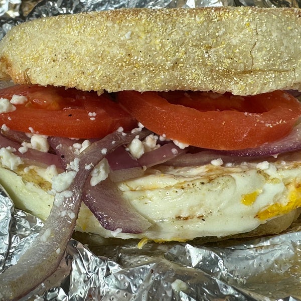 Their off-menu feta tomato breakfast sandwich is possibly the tastiest breakfast sandwich in Portland-metro.
