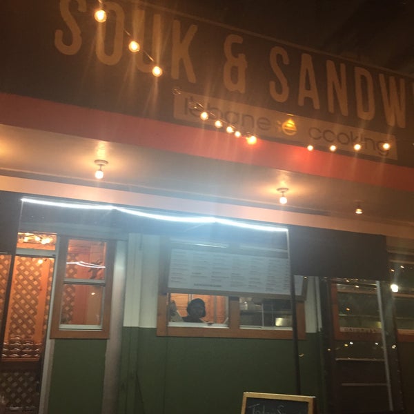 Photo taken at Souk &amp; Sandwich by hamburgerkid on 10/5/2016