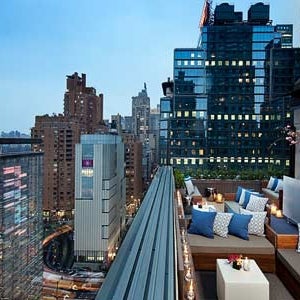 Above 6 is a hidden gem rooftop lounge at the 6 Columbus Circle Hotel overlooking Central Park. Ask Blue Ribbon staff to unlock the keyed elevator and prepare for a relaxed time with beautiful views.