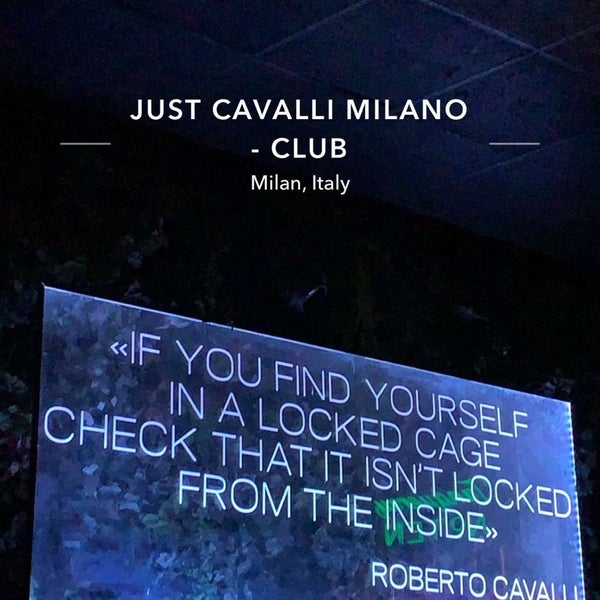 Foto scattata a Cavalli Club Milano da SU il 10/25/2022