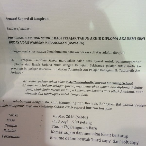 Photos at Orchestra Hall, ASWARA - National Academy of Arts 