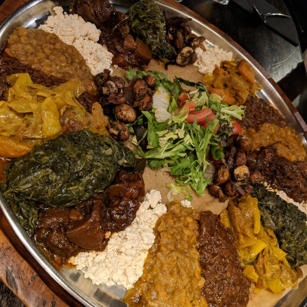Take a break from waffles and fries for some absolutely amazing Ethiopian!
