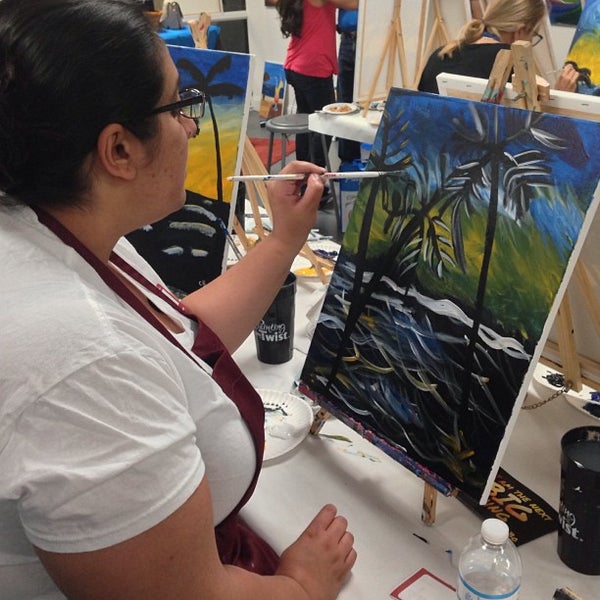 Photo taken at Painting With A Twist by Ayesha N. on 8/4/2013