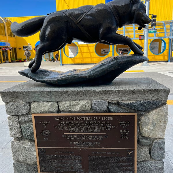 Balto Statue Downtown Anchorage Анкоридж, AK
