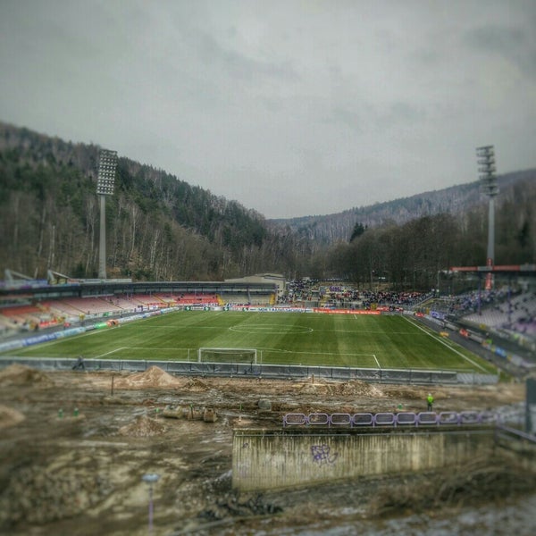 Photo taken at Erzgebirgsstadion by Martin v. on 2/28/2016