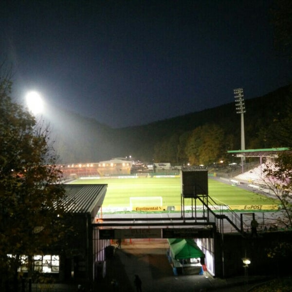 Photo taken at Erzgebirgsstadion by Martin v. on 10/27/2015