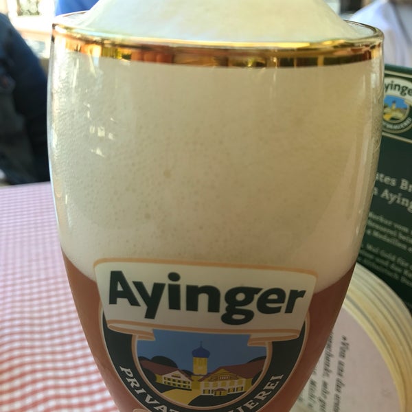 Photo taken at Ayinger Bräustüberl by Marcel on 6/2/2017