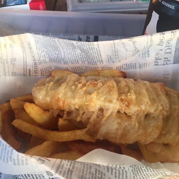 Photo taken at Fish&amp;Chips by tugcem b. on 10/3/2015